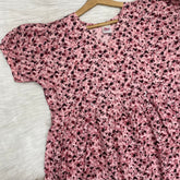 Frock Feeding Nighty, Free Size, Ankle Length, Tie-Up, Puff Sleeve Sleepwear in Softest Cotton Fabric (Bra Size 34"-38" | 50”-52″ length)